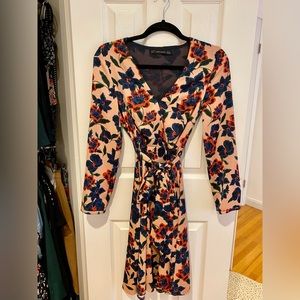 Zara belted Floral Dress * wore once size XS